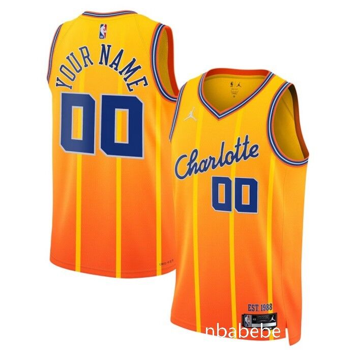 Maillot de Basket NBA Charlotte Hornets 2025 2026 personnalisé city édition