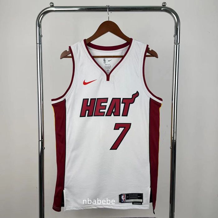 Maillot de Basket NBA Heat 2023 Antetokounmpo 7 Blanc